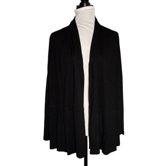 Theory Open Drape Cardigan Black Size Medium - Picture 1 of 9